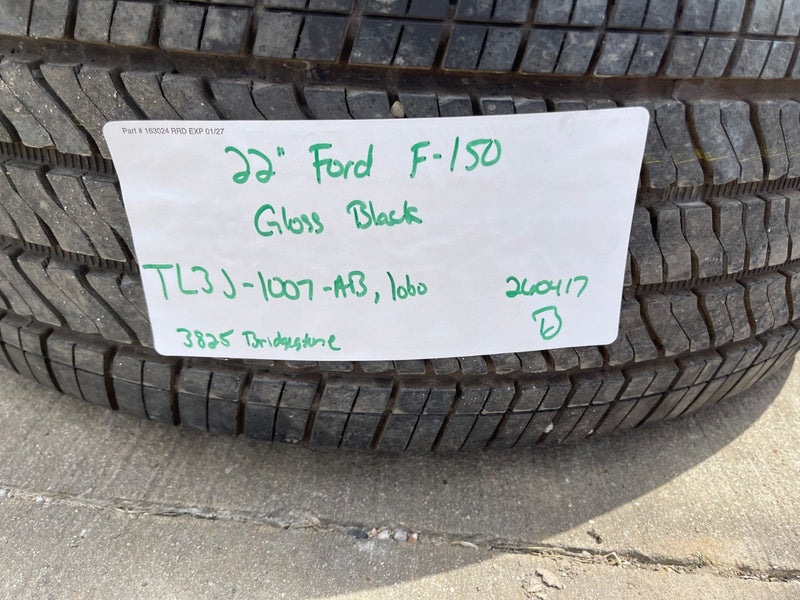 22" Ford F-150 LOBO LARIAT OEM black rims wheels tires Expedition 2026 2027 NEW Texas Truck Tire