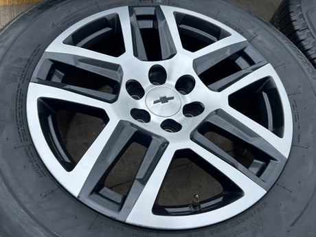 20" Chevy Silverado Tahoe ZR2 GMC OEM 5913 wheels rims tires Texas Truck Tire