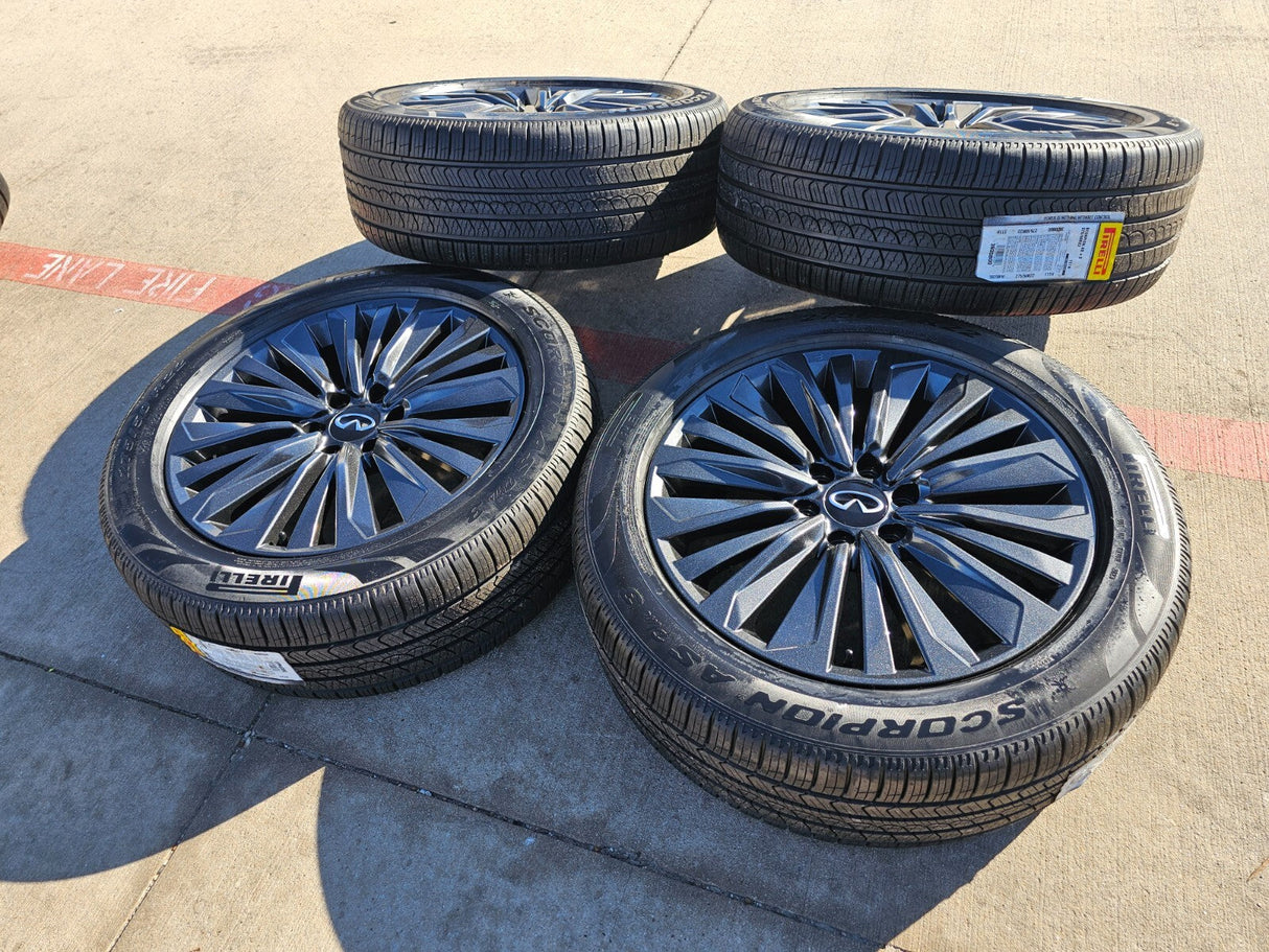 22" Infiniti QX80 QX56 Nissan Titan Armada OEM 94236 wheels rims 2025 2026 NEW Texas Truck Tire
