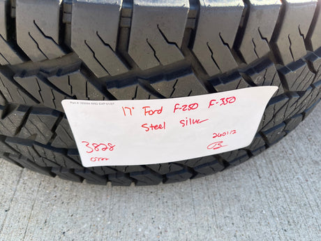 17" Ford F-250 F-350 OEM 3828 wheels rims tires HANKOOK DYNAPRO A/T2 35" Texas Truck Tire