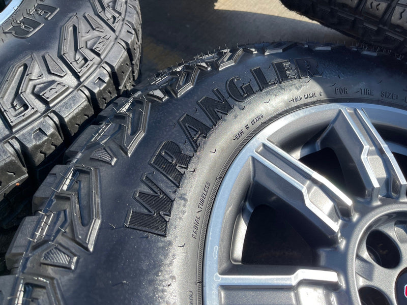 18" GMC Sierra AT4X Chevy Silverado OEM 14131 wheels rims 2024 2025 2026 Texas Truck Tire