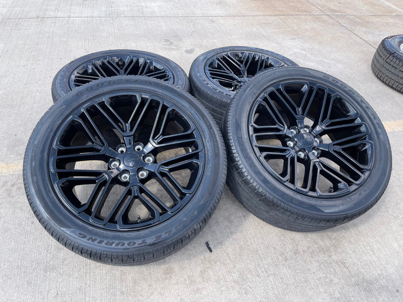 22" Jeep Grand Wagoneer OEM LIMITED 9317 rims wheels RAM 1500 2023 2024 2025 Texas Truck Tire