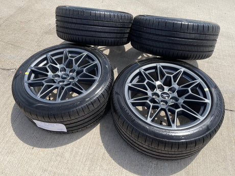 19" Ford Mustang GT Track Pack OEM 10600 10603 wheels rims 2025 2026 TPMS NEW Texas Truck Tire