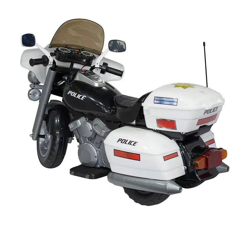 Kids Electric Police Motorbike Ride-On Toy for Boys and Girls - 12v Motorized Motorcycle Car