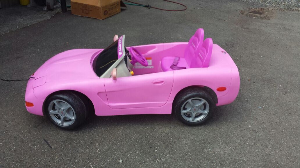 Safety First Corvette Cup Holder in Pink Red and Yellow - Original Design