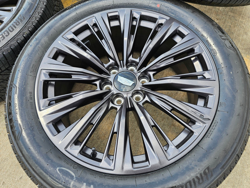 22" Cadillac Escalade V V600 Platinum OEM ORIGINAL wheels rims 2025 2026 NEW Texas Truck Tire