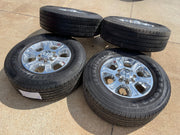 18" Ram 2500 3500 Laramie Power Wagon OEM wheels rims 2692 FIRESTONE H/T2 CLEAN Texas Truck Tire
