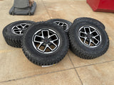 17" Jeep Wrangler Rubicon OEM 95730 9327 wheels rims Gladiator GOODYEAR 33" NEW Texas Truck Tire