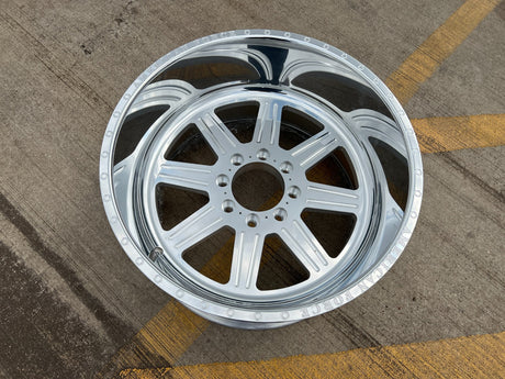 22x12 American Force G55 Tempo SS Polished Ram 2500 3500 wheel rim 8x165 NEW Texas Truck Tire