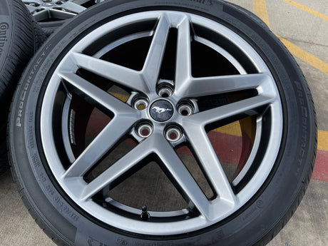 19" Ford Mustang Stealth GT OEM 10595 wheels rims CONTINENTAL 2024 2025 2026 NEW Texas Truck Tire