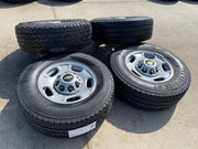 17" Chevy Silverado GMC Sierra 2500 OEM 8095 wheels rims FIRESTONE TRANSFORCE AT Texas Truck Tire