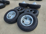17" Dodge Ram 3500 Dually 8x200 wheels rims 2703 2704 OEM tires FIRESTONE A/T Texas Truck Tire