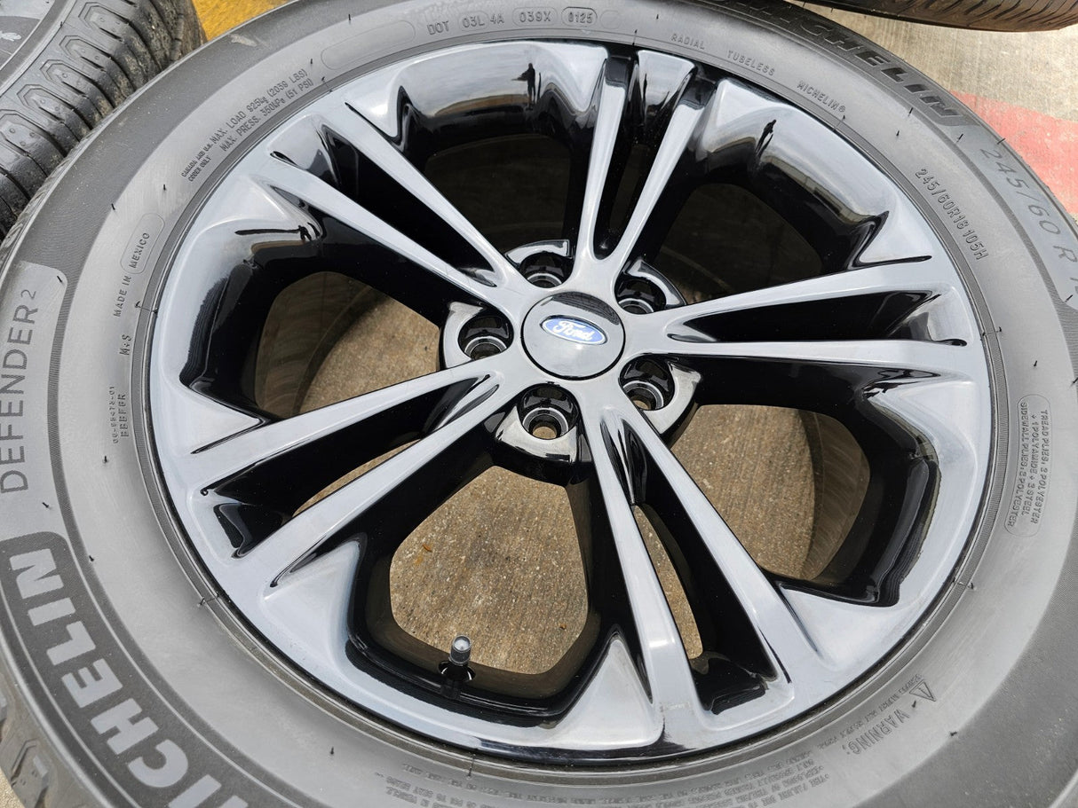 18" Ford Explorer Sport OEM rims wheels black 3922 Taurus tires MICHELIN Texas Truck Tire