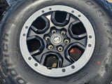 17" Ford Bronco SASQUATCH wheels rims BEADLOCK 10388 Ranger BFG KO2 A/T 37" NEW Texas Truck Tire