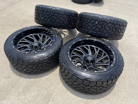 22x12 XTREME FORCE XF- 8 Chevy Silverado Ford F-150 RAM wheels rims 6x139 6x135 Texas Truck Tire