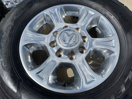 18" Ram 2500 3500 Laramie Power Wagon OEM wheels rims 2692 GOODYEAR A/T NICE Texas Truck Tire