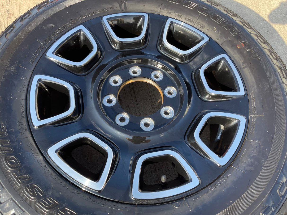 20" Ford F-250 F-350 OEM Lariat Platinum wheel rim 10486 tire 2025 2026 NEW Texas Truck Tire