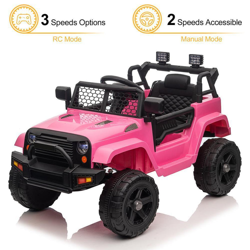 Electric Kids Ride On Car Truck with Remote Control, Music and 3 Speeds