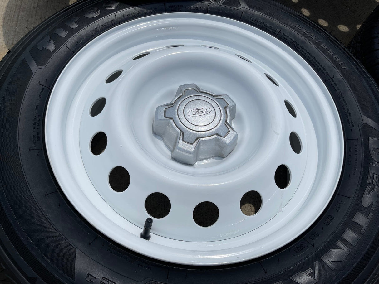 17" Ford Maverick Bronco Sport WHITE rims wheels 10415 OEM NEW Texas Truck Tire