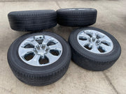 20" Dodge Ram 1500 OEM Laramie CHROME 2679 wheels rims 2022 2023 2024 2025 2026 Texas Truck Tire