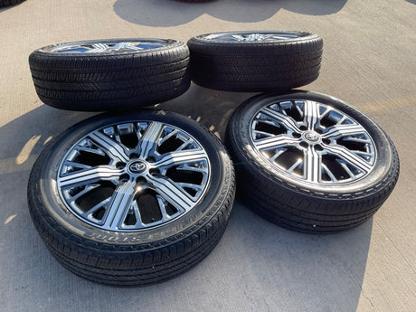 22" Toyota Tundra Sequoia OEM wheels rims 75282 Land Cruiser GX550 CAPSTONE Texas Truck Tire