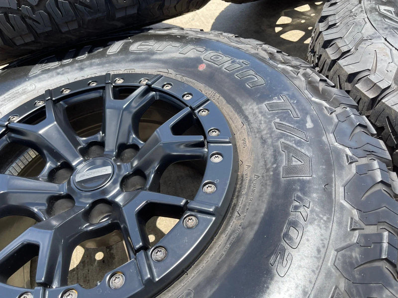 17" Ford F-150 Raptor R OEM BEADLOCK 10460 rims wheels 37" tires BFG Texas Truck Tire