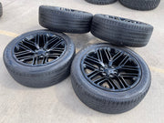 22" Jeep Grand Wagoneer OEM LIMITED 9317 rims wheels RAM 1500 2023 2024 2025 Texas Truck Tire