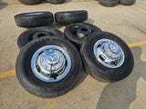 17" Dodge Ram 3500 Dually Laramie 8x200 wheels rims 2703 2704 OEM 2024 2025 NEW Texas Truck Tire