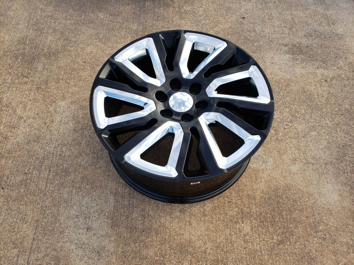 22" Chevy Silverado 1500 Tahoe Suburban OEM Replica 5907 5901 spare wheel rim Texas Truck Tire