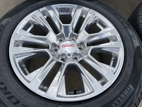 20" GMC Sierra Yukon Denali OEM 5917 wheels rims Chevy 2022 2023 2025 2026 NEW Texas Truck Tire