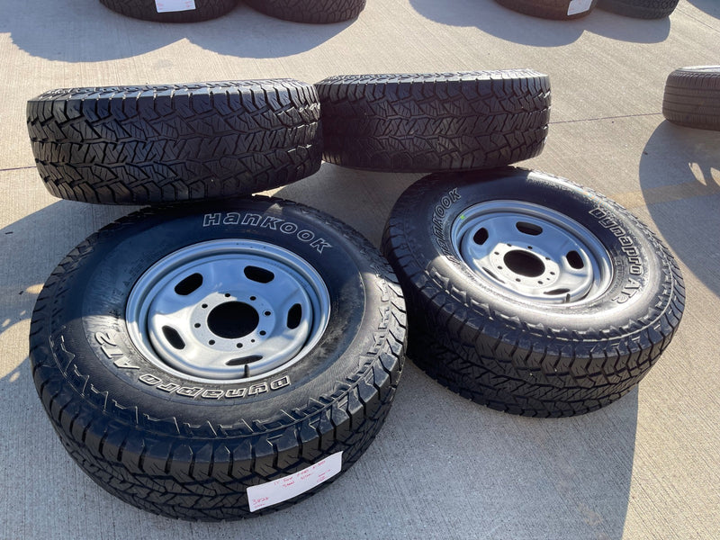 17" Ford F-250 F-350 OEM 3828 wheels rims tires HANKOOK DYNAPRO A/T2 35" Texas Truck Tire