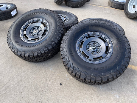 17" Ford Bronco HERITAGE SASQUATCH wheels rims 10464 NEW 37" BFG Texas Truck Tire