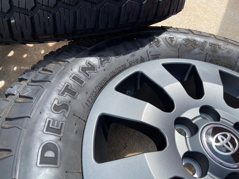 18" Toyota Land Cruiser OEM wheels rims 95952 Tundra Sequoia FIRESTONE X/T Texas Truck Tire