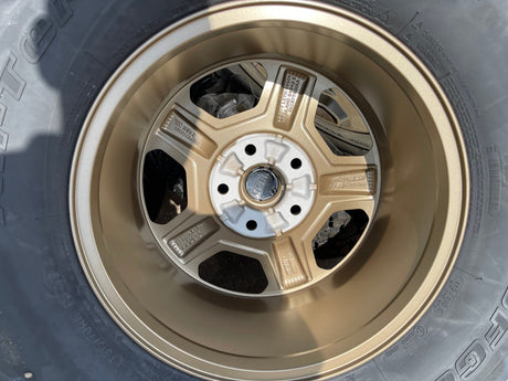 17" Jeep Gladiator RUBICON OEM wheels rims BRONZE Wrangler 9236 NEW 35" BFG Texas Truck Tire