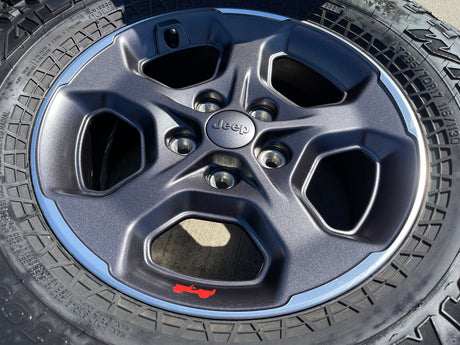 17" Jeep Wrangler Gladiator RUBICON OEM 9236 wheels rims FALKEN M/T Texas Truck Tire