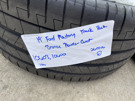19" Ford Mustang GT Track Pack OEM 10600 10603 Bronze wheels rims 2025 2026 NEW Texas Truck Tire