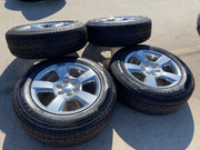 20" Chevy Silverado 1500 Tahoe Suburban OEM wheels rims 5652 tires PIRELLI A/T Texas Truck Tire
