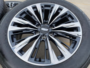 22" Cadillac Escalade V V600 Platinum OEM wheels rims 2023 2024 2025 2026 NEW Texas Truck Tire