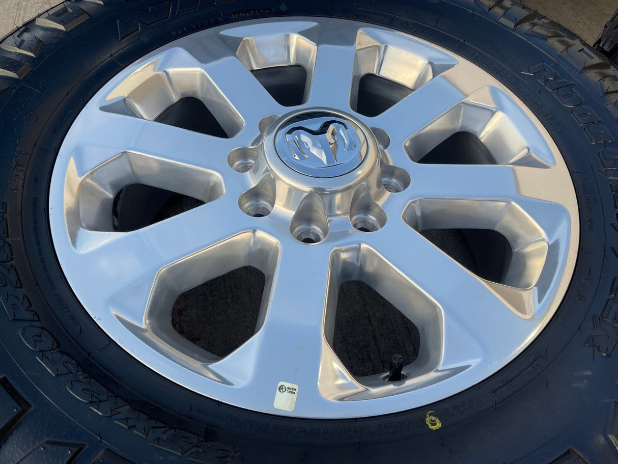 20" Dodge Ram 2500 3500 LARAMIE OEM 2700 wheels rims 2025 2026 NEW 35" NITRO Texas Truck Tire