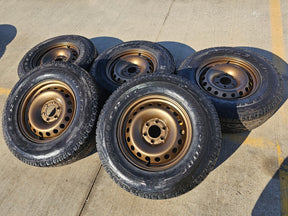 17" INEOS Grenadier OEM steel wheels rims BRONZE tires 2024 2025 2026 NEW Texas Truck Tire
