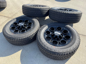 20" Ford F-250 F-350 OEM black TREMOR 10299 10484 wheels rims 2023 2024 2025 NEW Texas Truck Tire