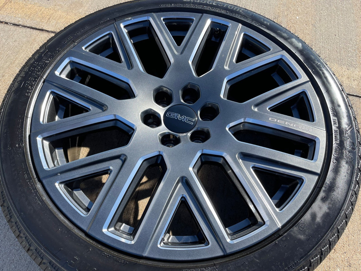 24" GMC Yukon Sierra DENALI OEM wheel rim tire 2023 2024 2025 2026 DISCOUNTED Texas Truck Tire