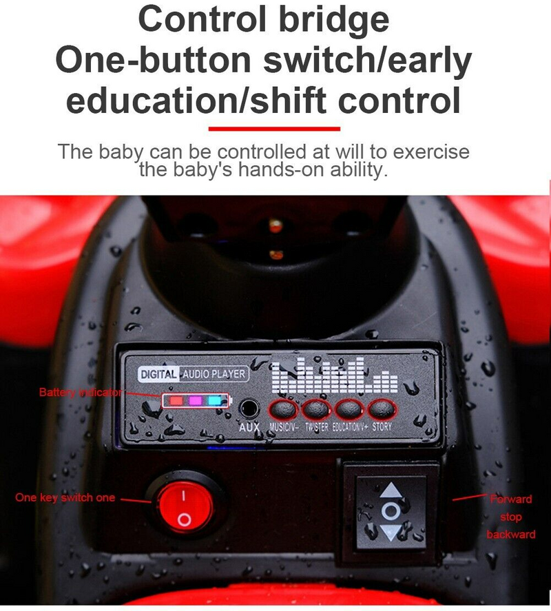 Kids' Electric Off-Road ATV with Musical Features and Illuminating Lights for Children