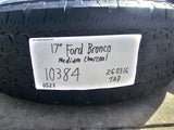 17" Ford Bronco Big Bend wheels rims 10384 OEM Ranger 2023 2024 2025 2026 Texas Truck Tire