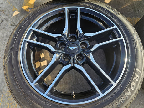 18" Ford Mustang GT OEM BLACK wheels rims 10157 tires 2022 2023 2024 2025 2026 Texas Truck Tire