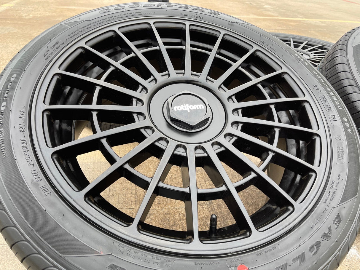 20x8.5 Rotiform LAS-R wheels rims 5x114 5x4.5 Camry Sienna Rav4 Charger NEW Texas Truck Tire