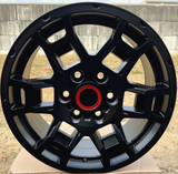 Toyota TRD Style Wheels 17 x 9 PCD 6 x 139.7 ET 15/0 CB 106.1 1 pc Matte Black Wheels