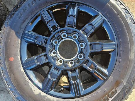 20" GMC Sierra DENALI 2500 3500 OEM 14137 5963 wheels rims Silverado tires A/T Texas Truck Tire