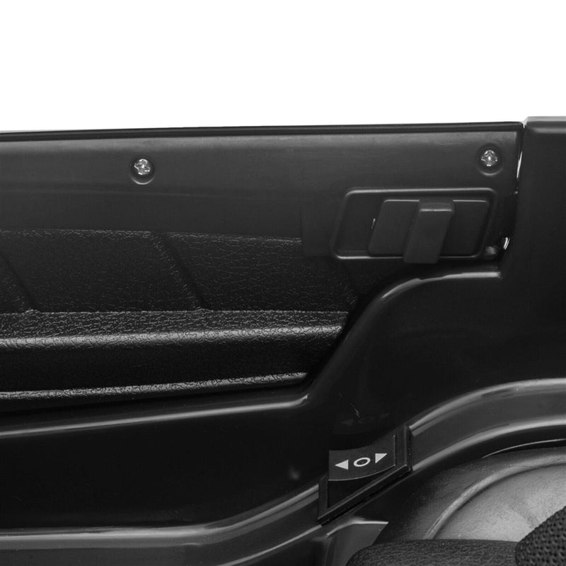 Electric Ride-On Car for Kids with Remote Control and LED Lights - Black