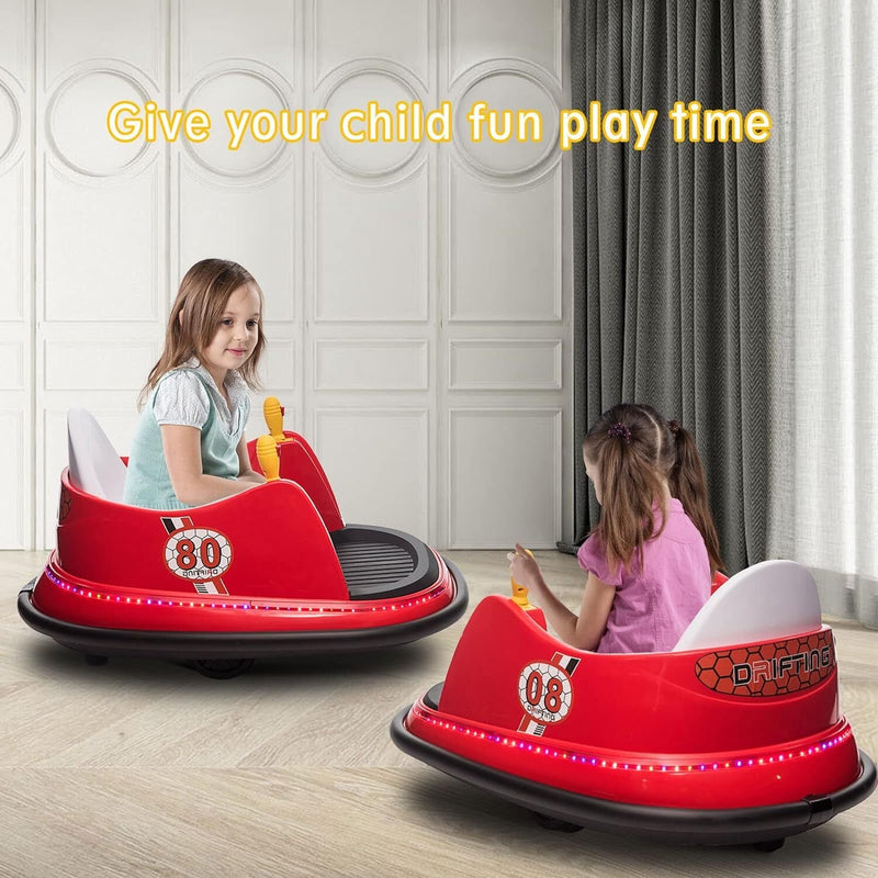 6V Electric Ride-On Bumper Car with Remote Control for Kids and Toddlers
